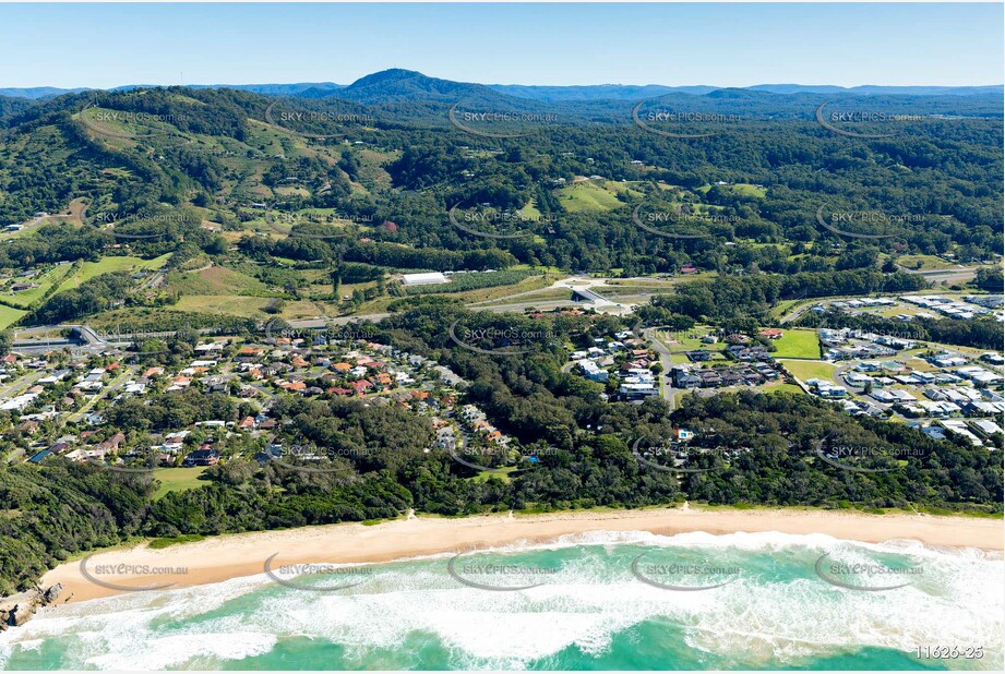 Aerial Photo Sapphire Beach NSW Aerial Photography