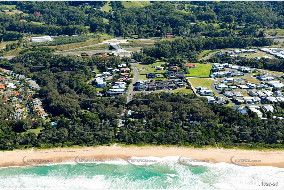 Aerial Photo Sapphire Beach NSW Aerial Photography