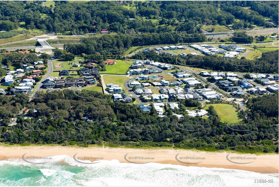 Aerial Photo Sapphire Beach NSW Aerial Photography