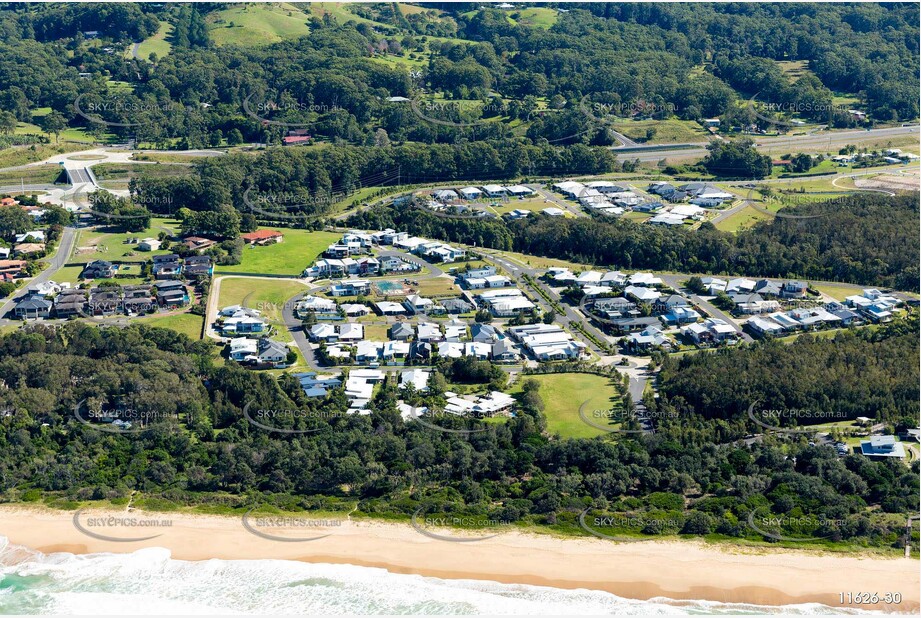 Aerial Photo Sapphire Beach NSW Aerial Photography