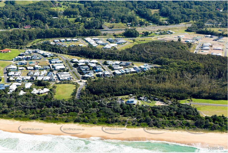 Aerial Photo Sapphire Beach NSW Aerial Photography