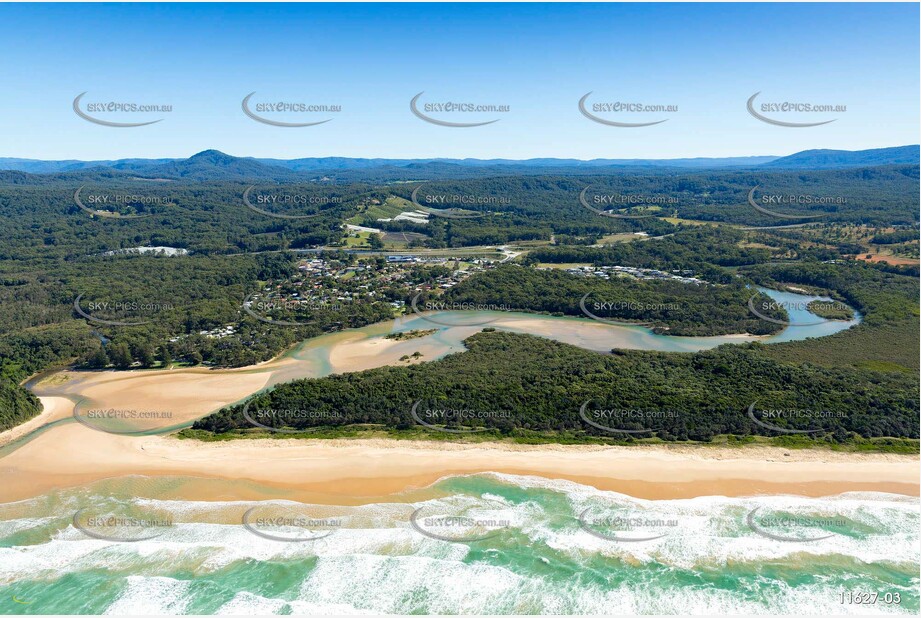 Aerial Photo Moonee Beach NSW Aerial Photography