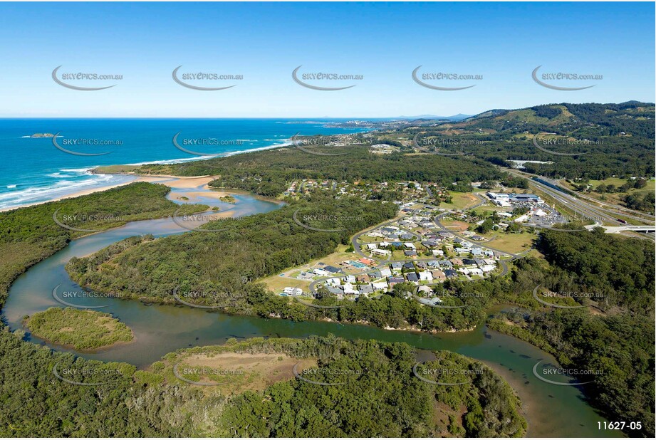 Aerial Photo Moonee Beach NSW Aerial Photography