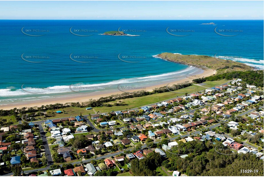 Aerial Photo Sandy Beach NSW Aerial Photography