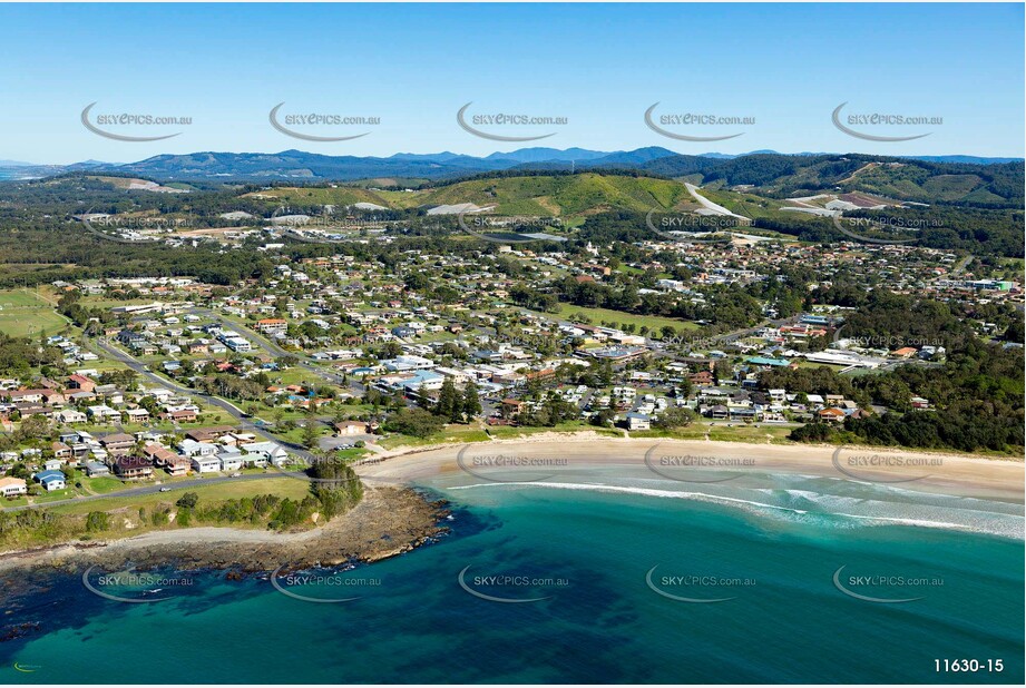 Aerial Photo Woolgoolga NSW Aerial Photography