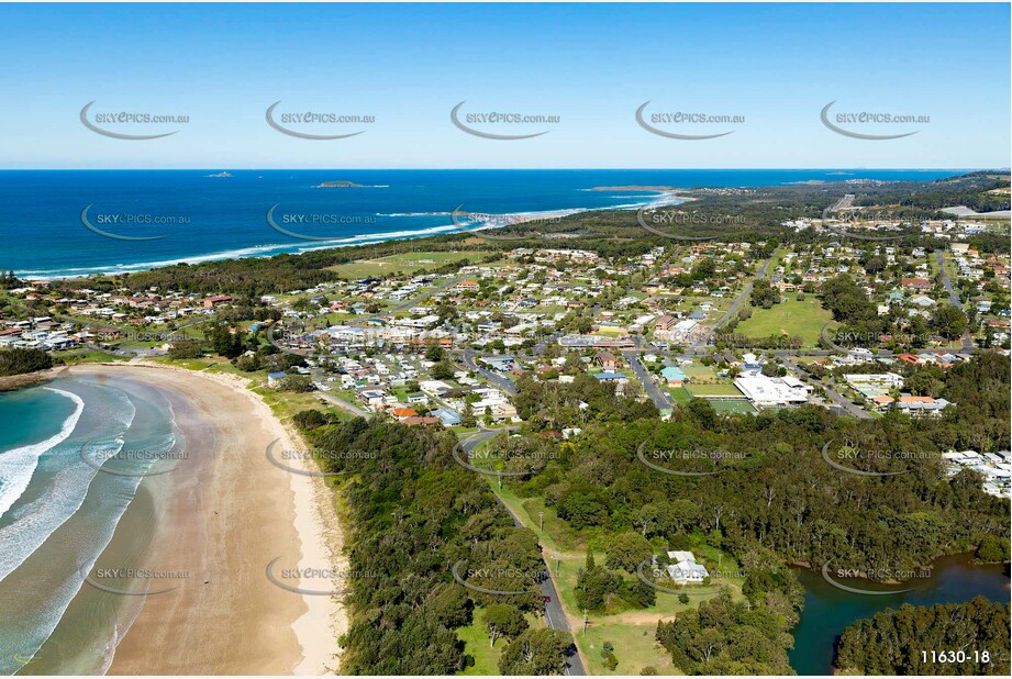 Aerial Photo Woolgoolga NSW Aerial Photography