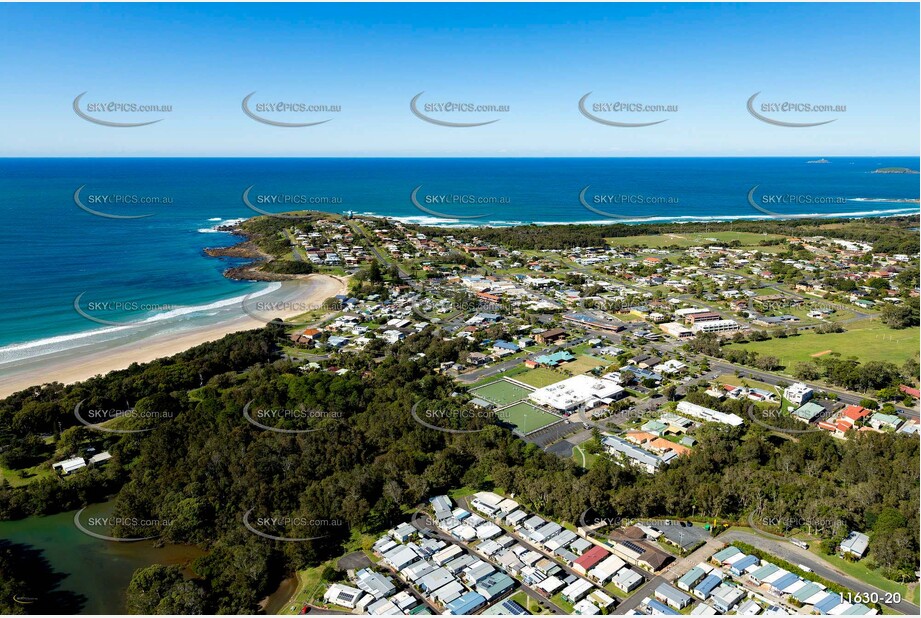 Aerial Photo Woolgoolga NSW Aerial Photography