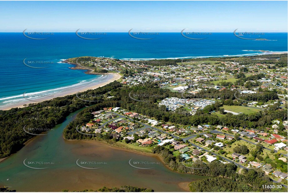 Aerial Photo Woolgoolga NSW Aerial Photography