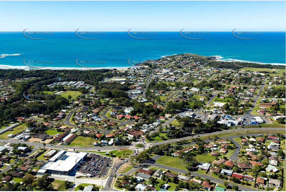 Aerial Photo Woolgoolga NSW Aerial Photography