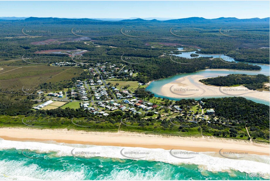 Aerial Photo Red Rock NSW Aerial Photography
