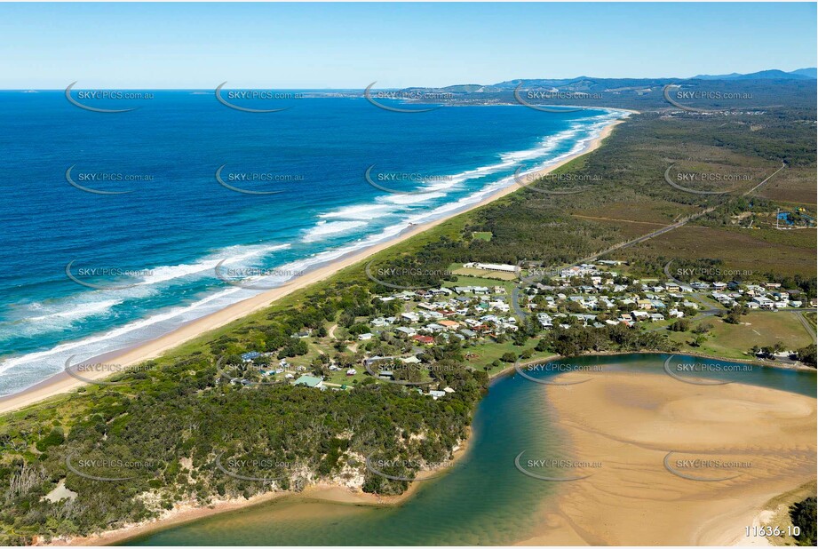 Aerial Photo Red Rock NSW Aerial Photography