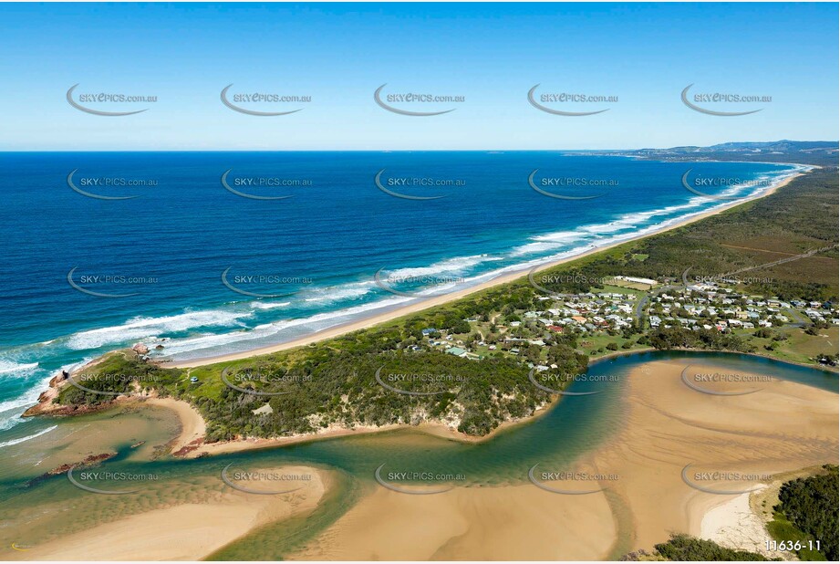 Aerial Photo Red Rock NSW Aerial Photography