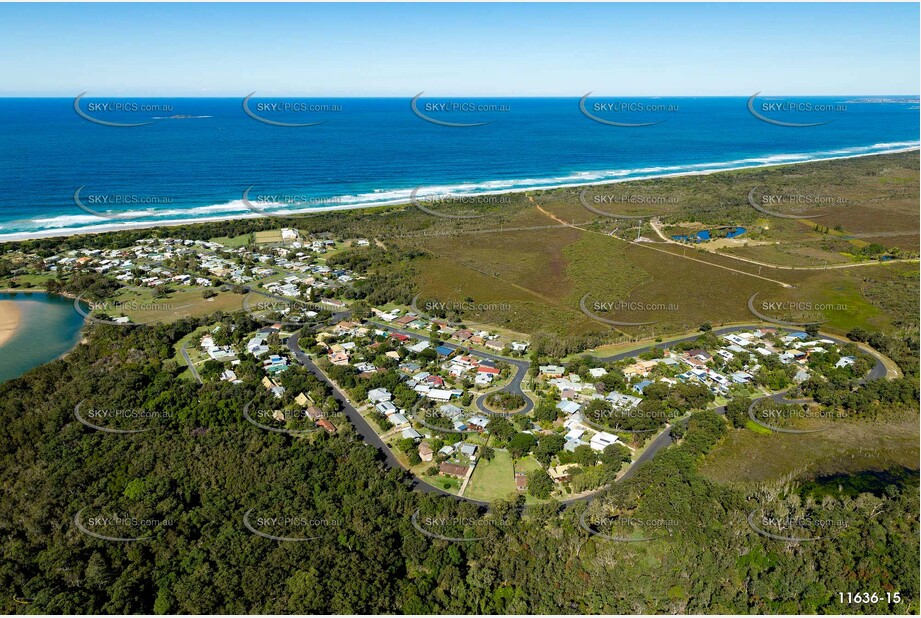 Aerial Photo Red Rock NSW Aerial Photography