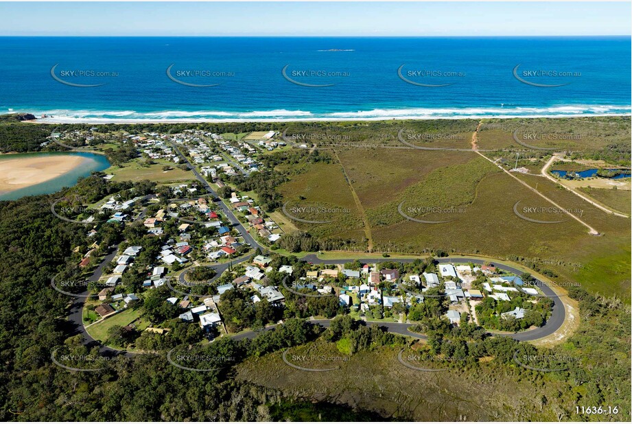 Aerial Photo Red Rock NSW Aerial Photography