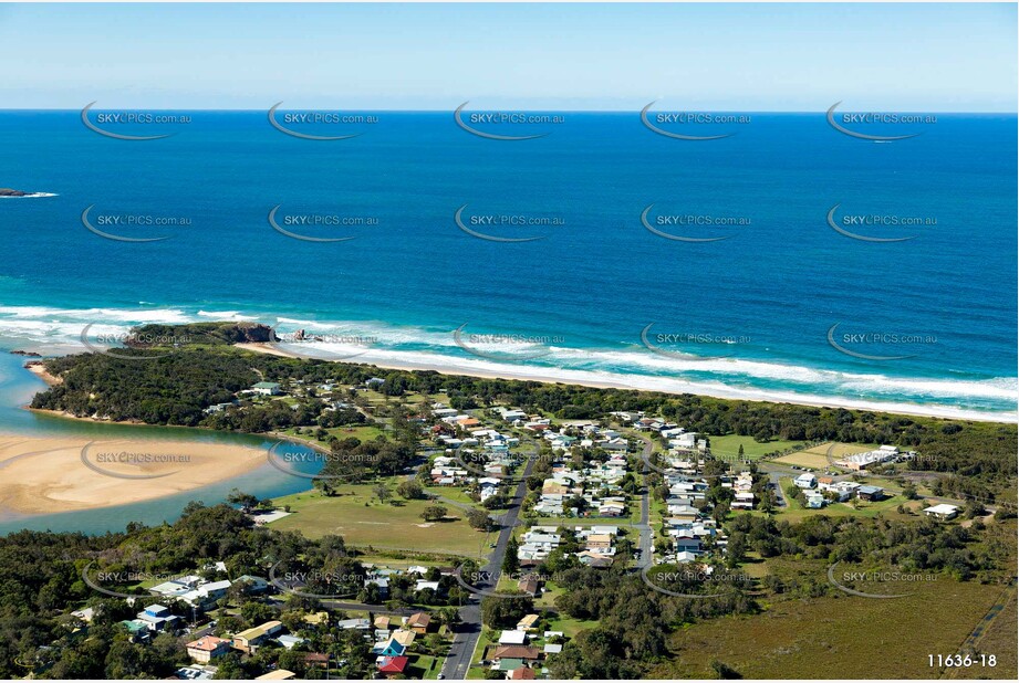 Aerial Photo Red Rock NSW Aerial Photography