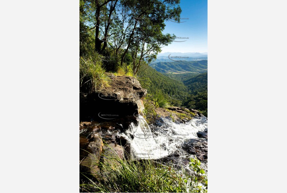 Morans Falls Lamington National Park Aerial Photography