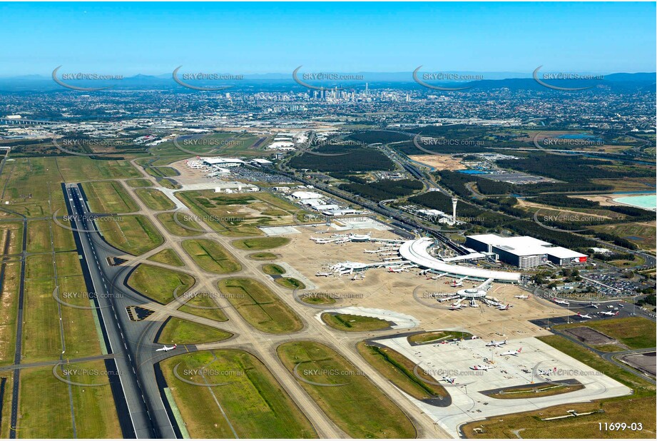 Aerial Photo of Brisbane Airport QLD Aerial Photography