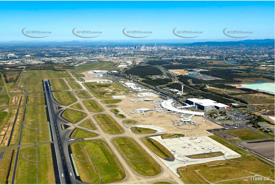 Aerial Photo of Brisbane Airport QLD Aerial Photography