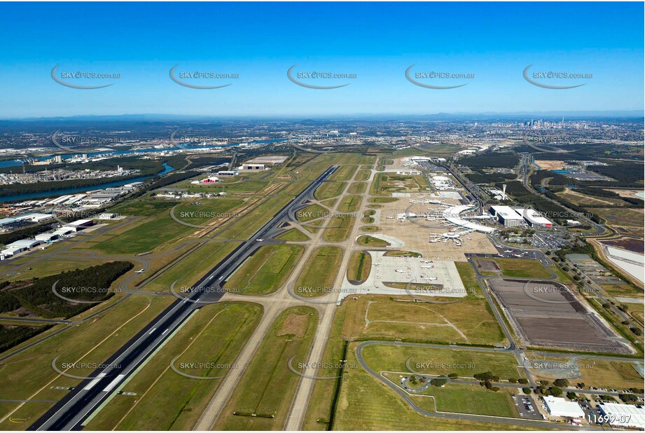 Aerial Photo of Brisbane Airport QLD Aerial Photography