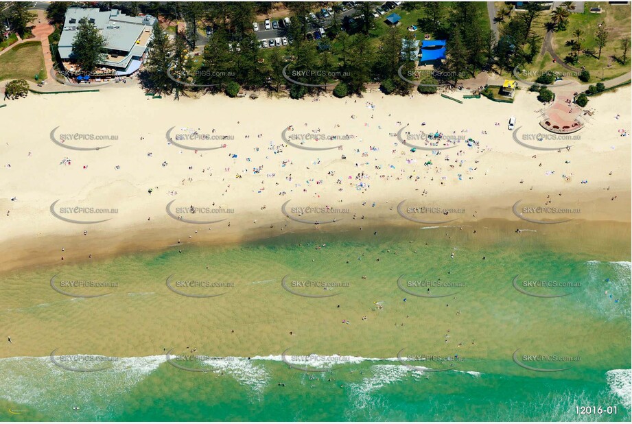 Beach Life at Burleigh Heads QLD Aerial Photography