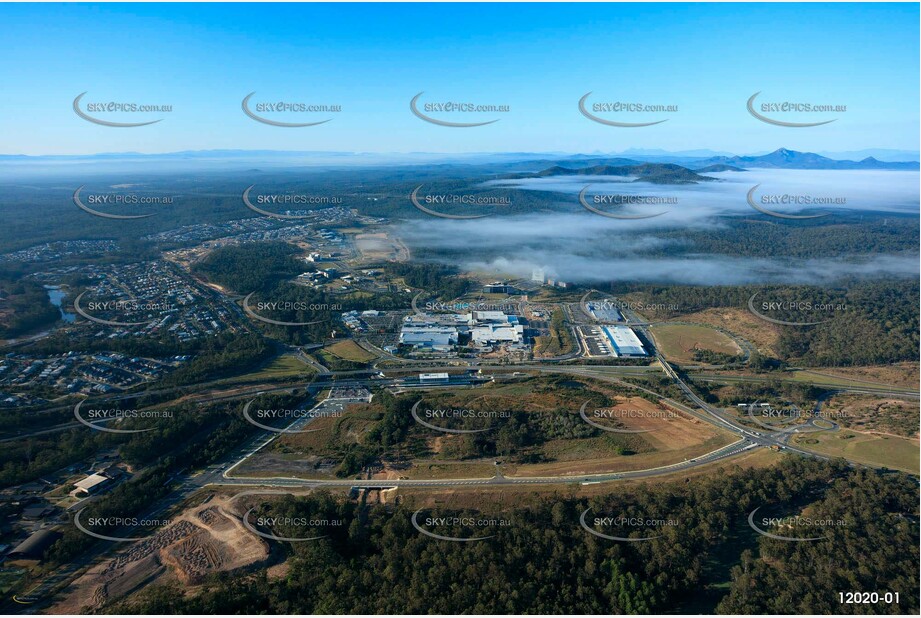 Fog Settles In The Valleys Of Springfield Central QLD Aerial Photography