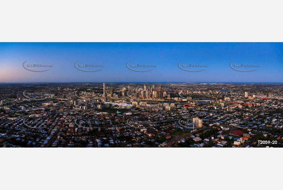 Highgate Hill at Last Light QLD Aerial Photography
