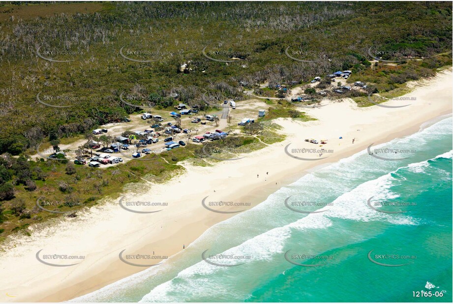 Noosa North Shore Beach Campground QLD Aerial Photography