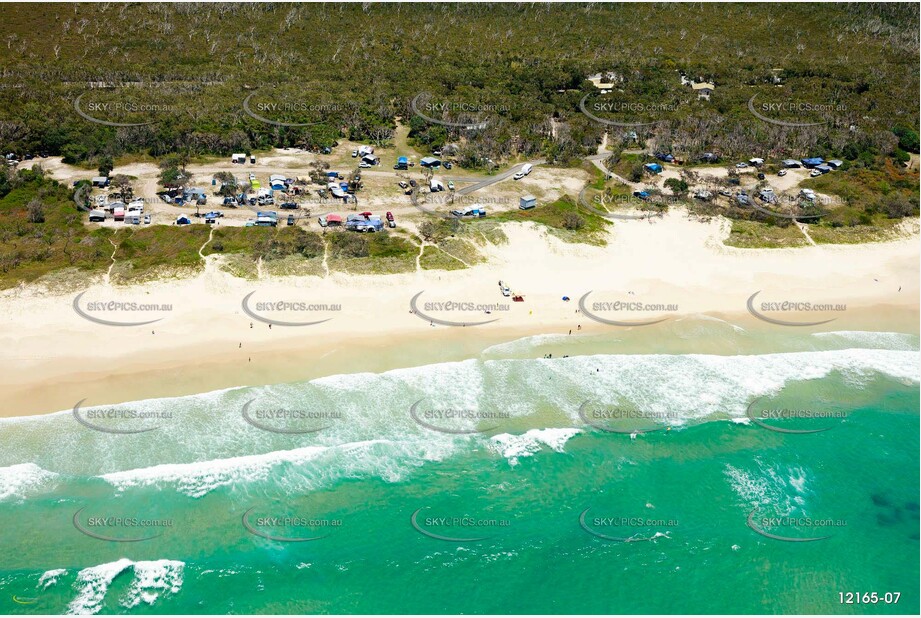 Noosa North Shore Beach Campground QLD Aerial Photography