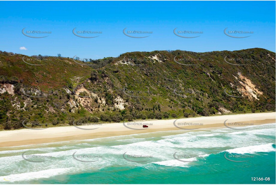 4WD Beach Driving - Teewah Beach QLD Aerial Photography