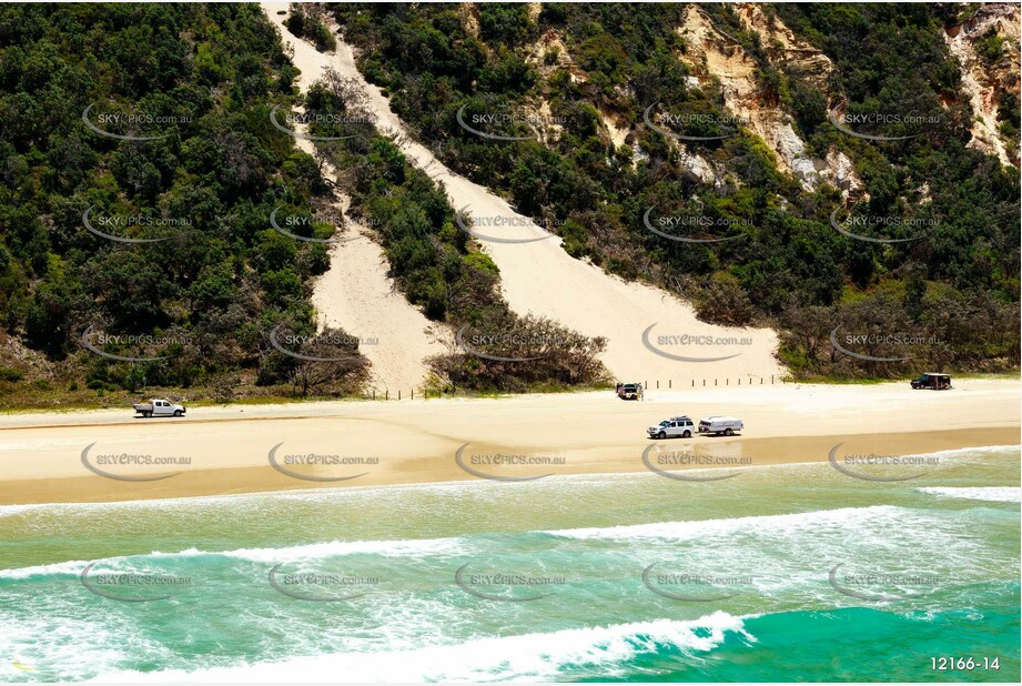 4WD Beach Driving - Teewah Beach QLD Aerial Photography