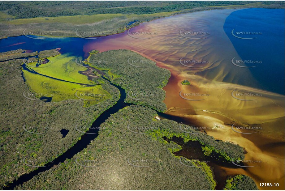 Noosa Everglades Entrance - Lake Cootharaba QLD Aerial Photography