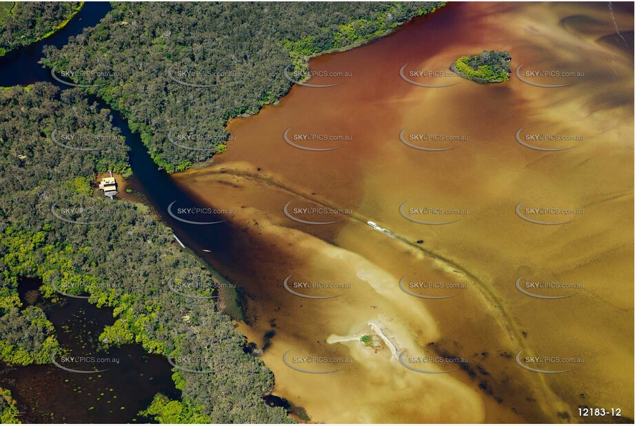 Noosa Everglades Entrance - Lake Cootharaba QLD Aerial Photography