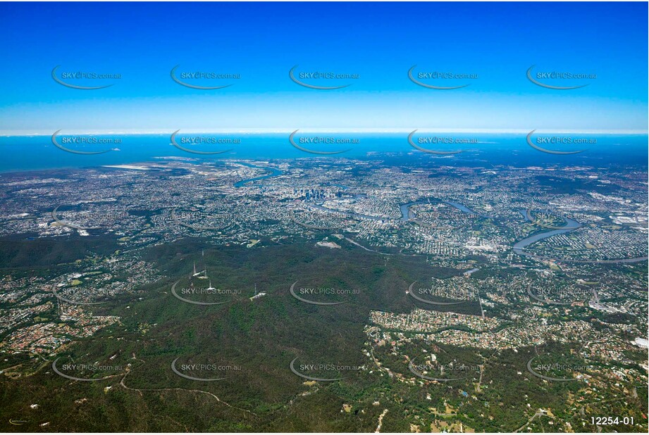 High Altitude Aerial Photo of Mt Coot-Tha QLD QLD Aerial Photography