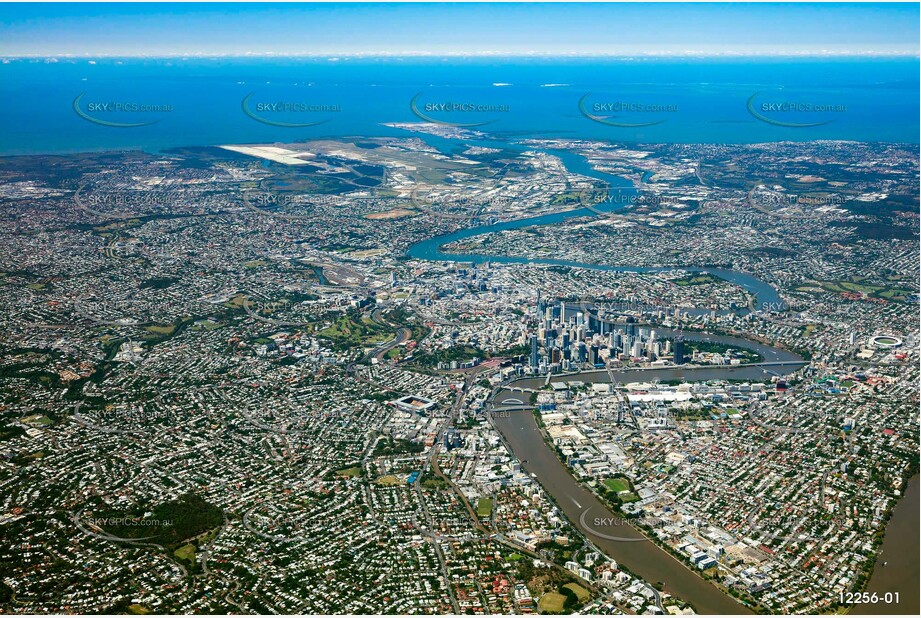 High Altitude Aerial Photo of Brisbane QLD QLD Aerial Photography