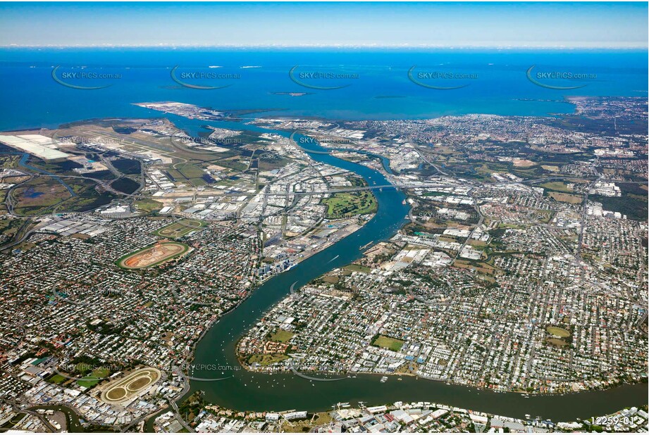 High Altitude Aerial Photo of Bulimba QLD QLD Aerial Photography