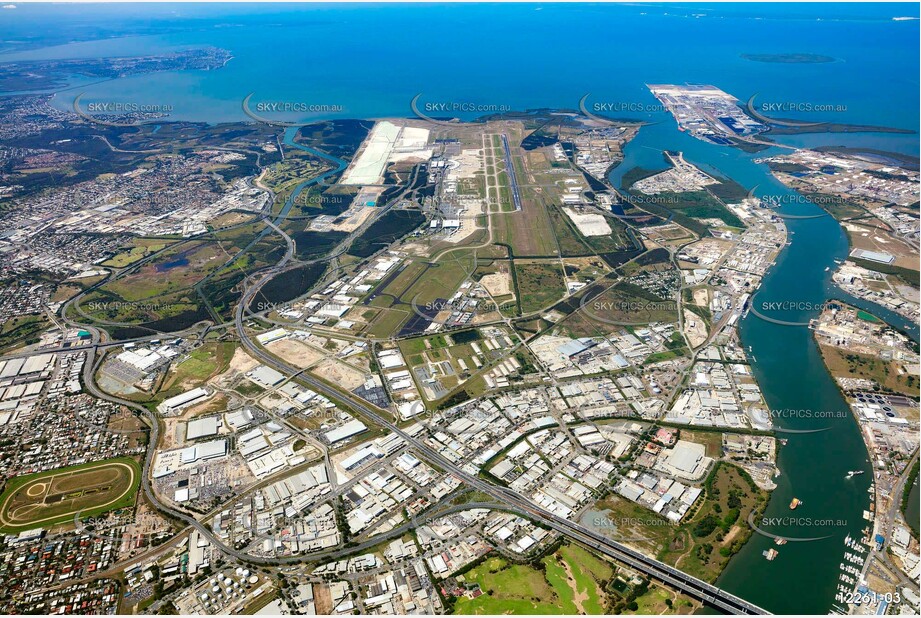 High Altitude Aerial Photo of Eagle Farm QLD QLD Aerial Photography