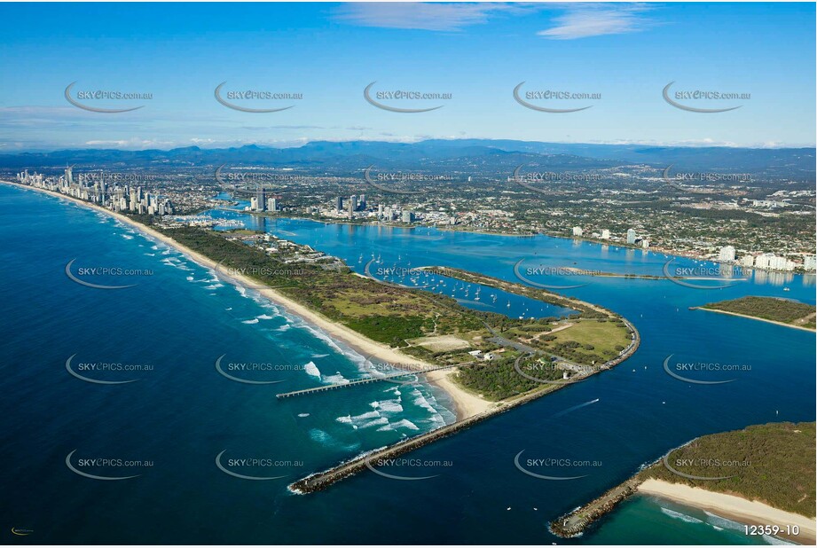Aerial Photo The Spit QLD Aerial Photography