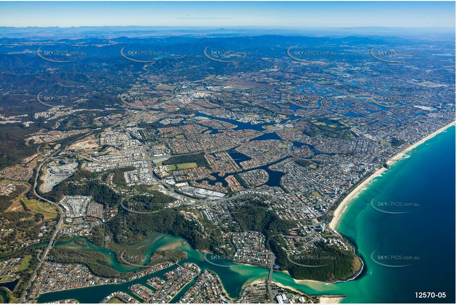 Burleigh Heads area from 7000ft QLD Aerial Photography