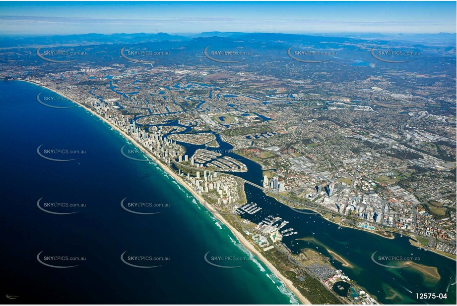 Main Beach from 7000ft QLD Aerial Photography