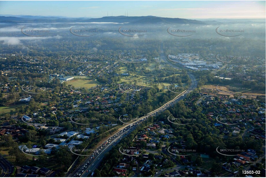 Peak High Traffic - Centenary Hwy Brisbane QLD Aerial Photography