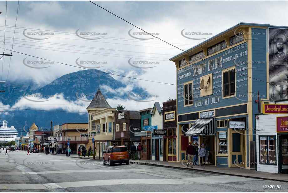 Broadway Skagway Alaska Aerial Photography