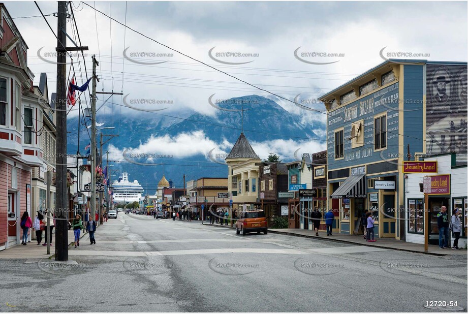 Broadway Skagway Alaska Aerial Photography