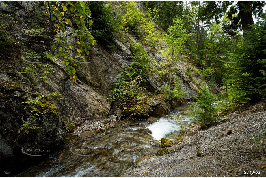 Small Stream - Radium Hot Springs BC Aerial Photography