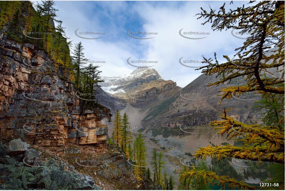 Mount Niblock - Lake Louise AB Aerial Photography