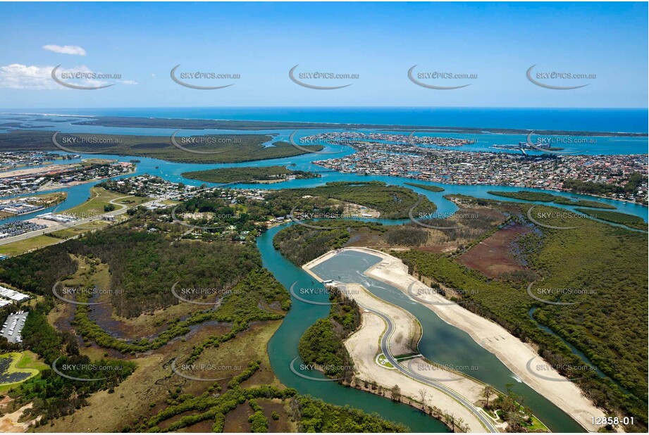 Salt Water Creek - Helensvale QLD Aerial Photography