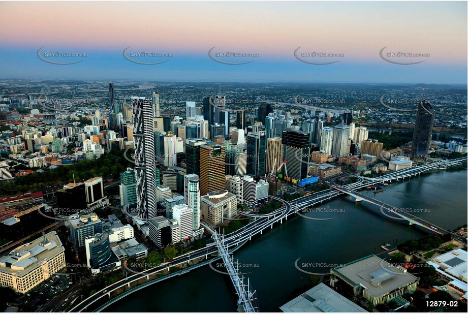 Brisbane At Last Light QLD Aerial Photography
