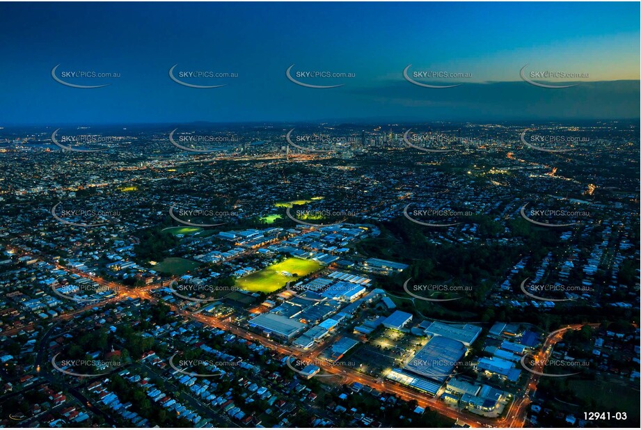 Stafford Commercial Precinct At Dusk QLD Aerial Photography