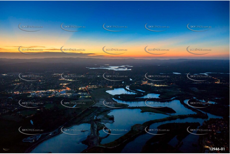 Lawnton At Dusk QLD Aerial Photography