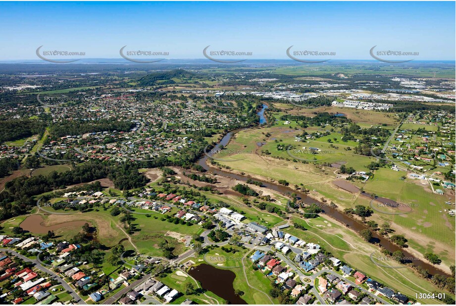 Windaroo Lakes Golf Course Post Flood QLD Aerial Photography