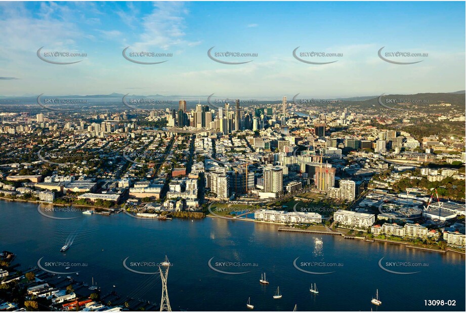 Early Morning Light at Newstead Brisbane QLD Aerial Photography